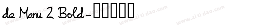 de Manu 2 Bold字体转换